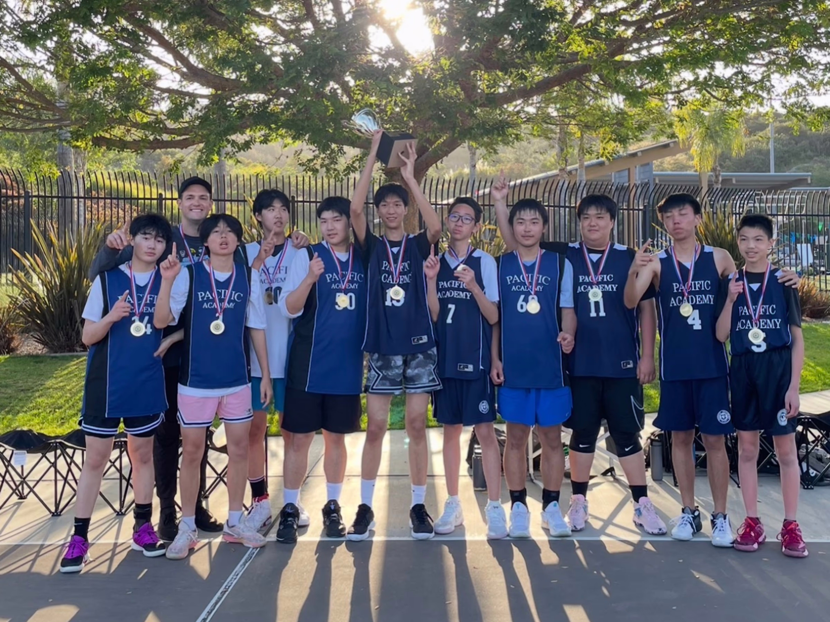 Pacific Academy fourth school championship team