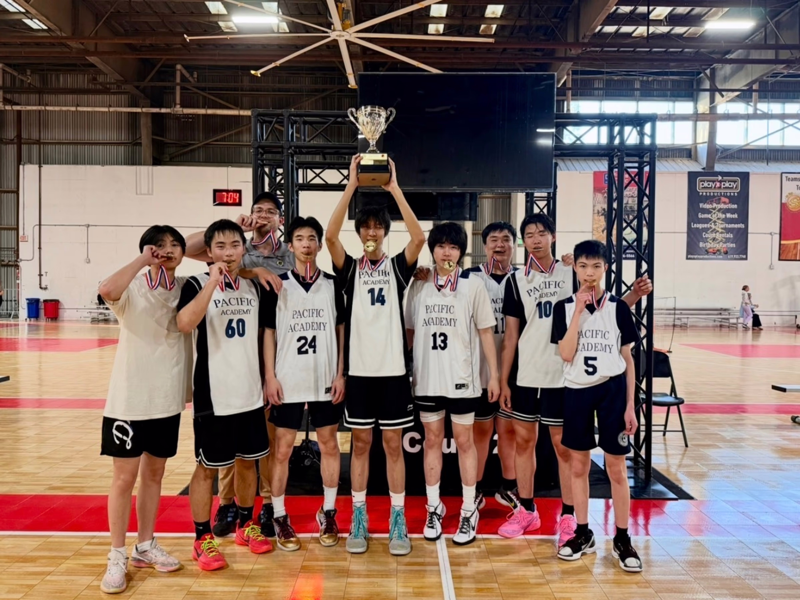 Pacific Academy fifth school championship team
