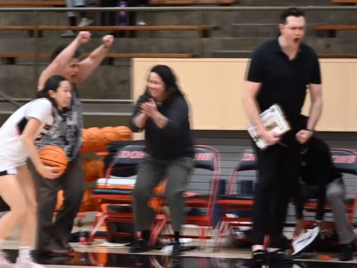 Santa Ana College playoff win sideline reaction